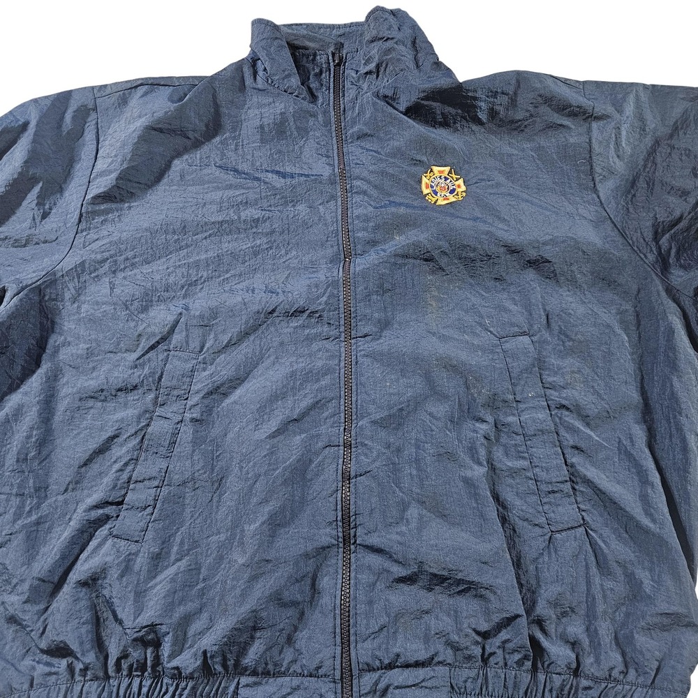 Girard Windbreaker Jacket Womens Large Nylon Full Zip Made in USA Ladie Aux Team
